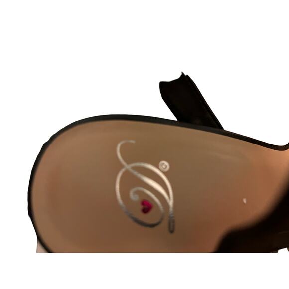 My Delicious 3" Block Heel Ankle Strap Heels, Black, Women's Size 9 - Picture 4 of 5